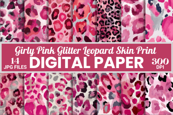 Download Girly Pink Cheetah Glitter Leopard Skin - Pink Collection