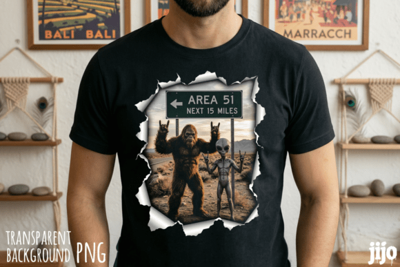 Download Area 51 Bigfoot Alien PNG - Premium Resources