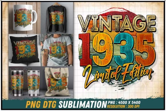 Download Vintage 1935 Limited Edition Retro Round - 1935 Collection